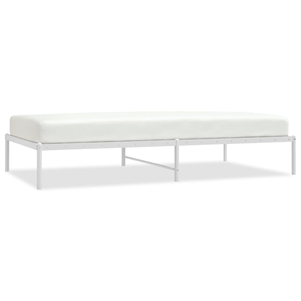 Sengeramme i metall hvit 107x203 cm