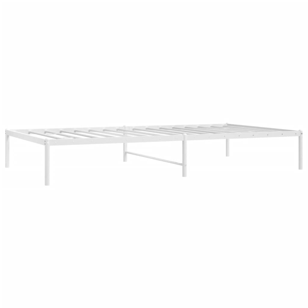 Sengeramme i metall hvit 107x203 cm