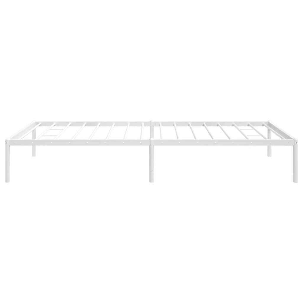 Sengeramme i metall hvit 107x203 cm