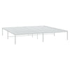 Sengeramme i metall hvit 183x213 cm