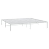 Sengeramme i metall hvit 193x203 cm