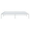 Sengeramme i metall hvit 193x203 cm