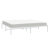Sengeramme i metall hvit 200x200 cm