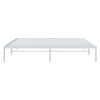 Sengeramme i metall hvit 200x200 cm