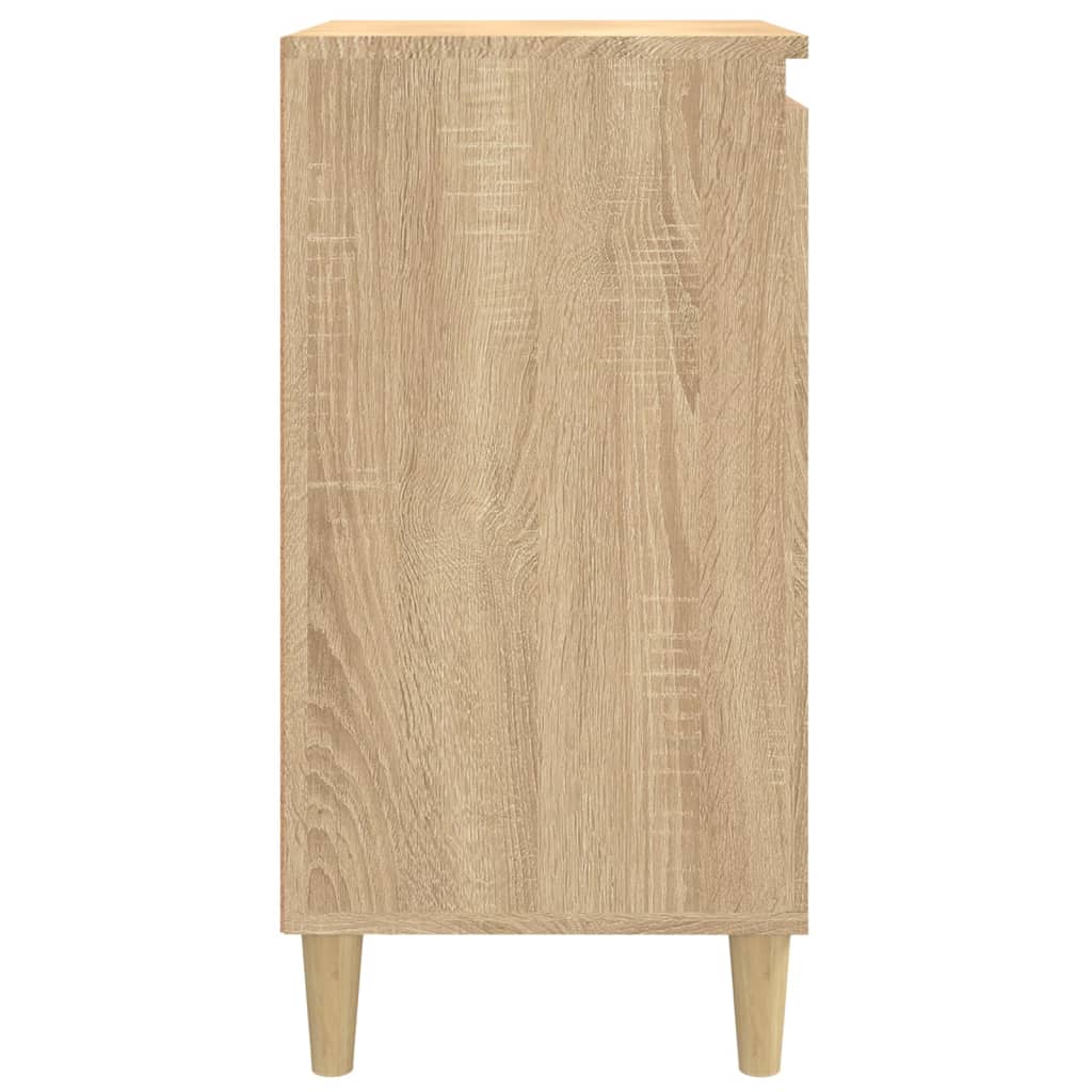Nattbord 2 stk sonoma eik 40x35x70 cm konstruert tre