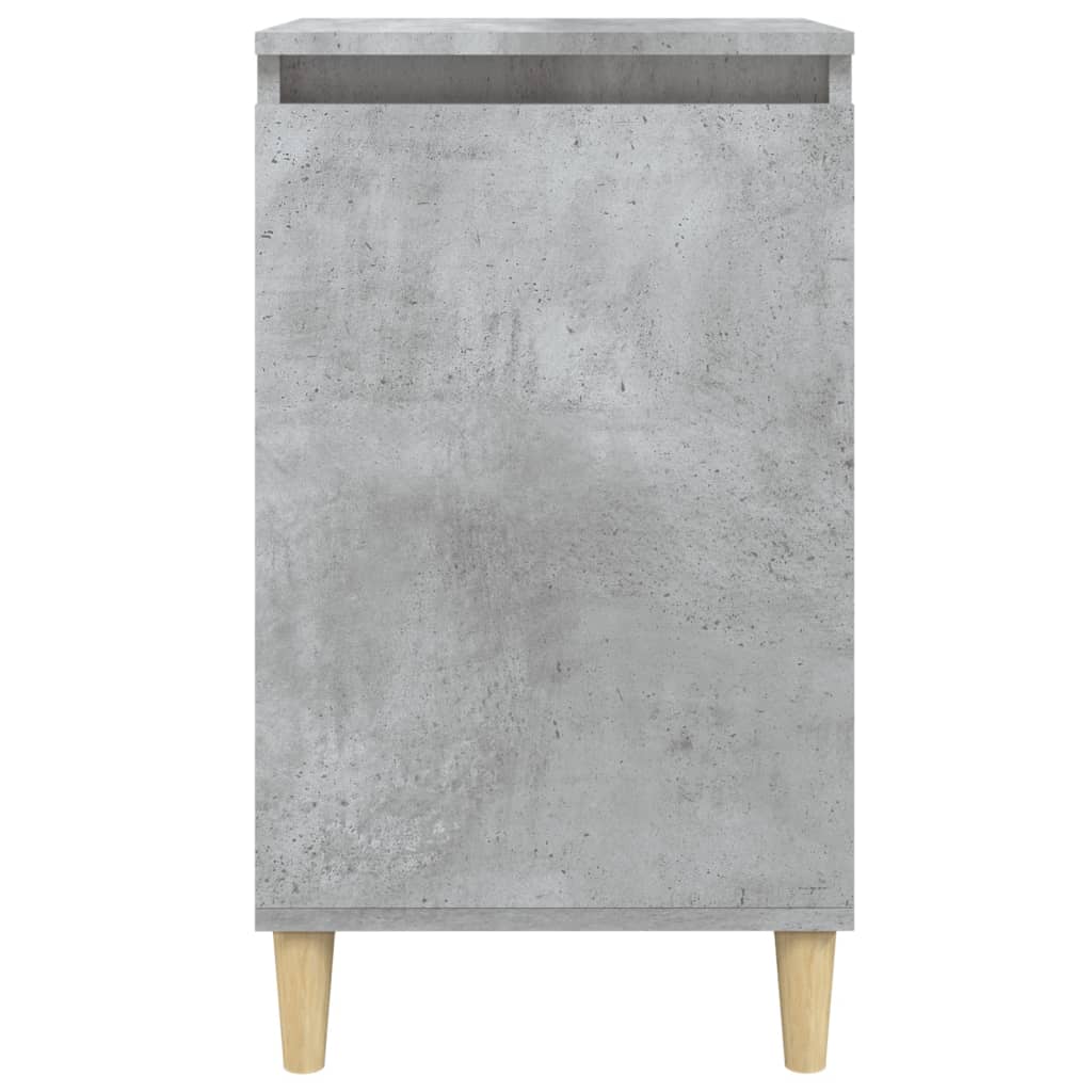 Nattbord 2 stk betonggrå 40x35x70 cm konstruert tre