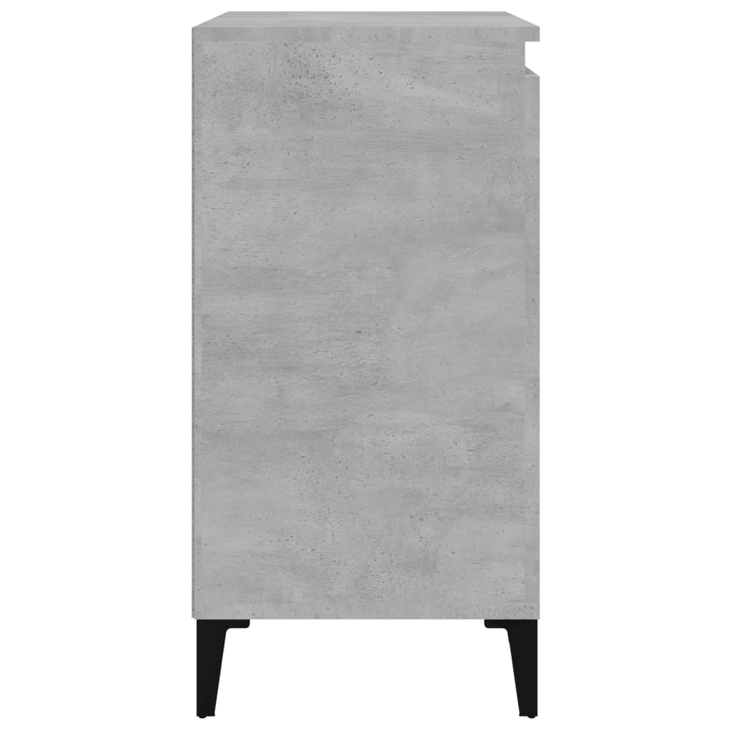 Nattbord betonggrå 40x35x70 cm konstruert tre