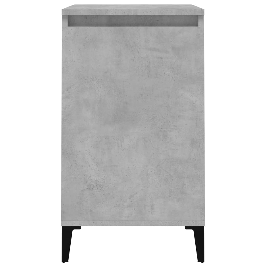 Nattbord 2 stk betonggrå 40x35x70 cm konstruert tre
