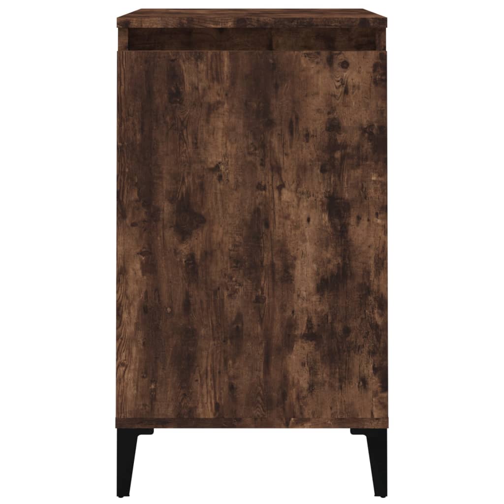 Nattbord 2 stk røkt eik 40x35x70 cm konstruert tre