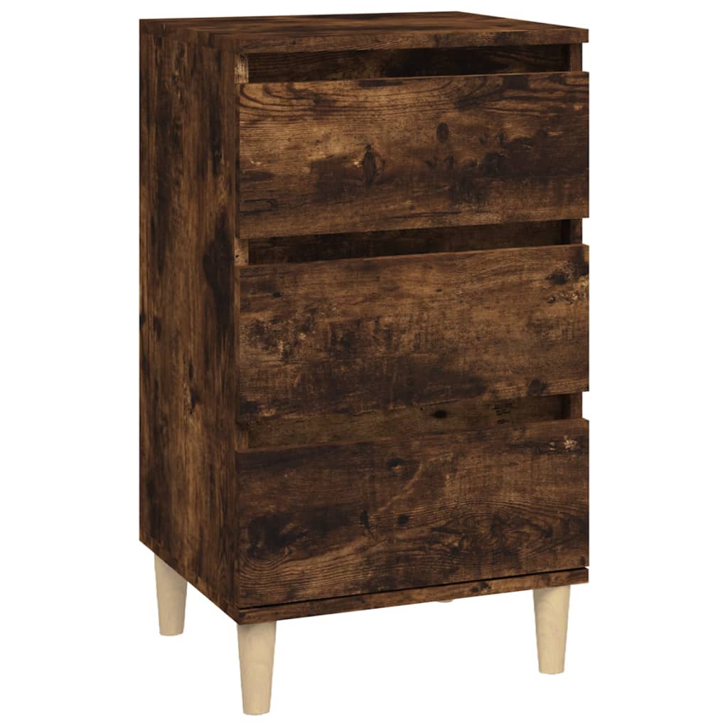 Nattbord røkt eik 40x35x70 cm konstruert tre