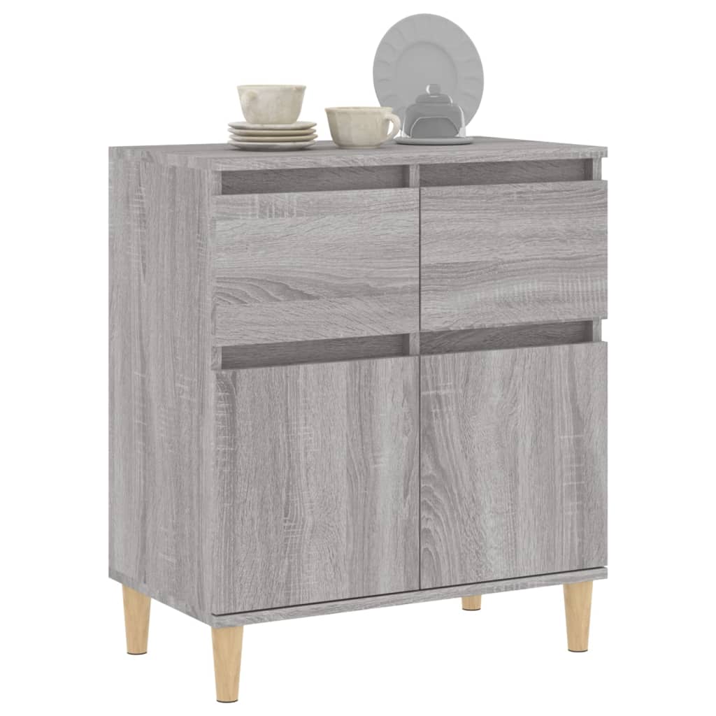 Skjenk grå sonoma 60x35x70 cm konstruert tre