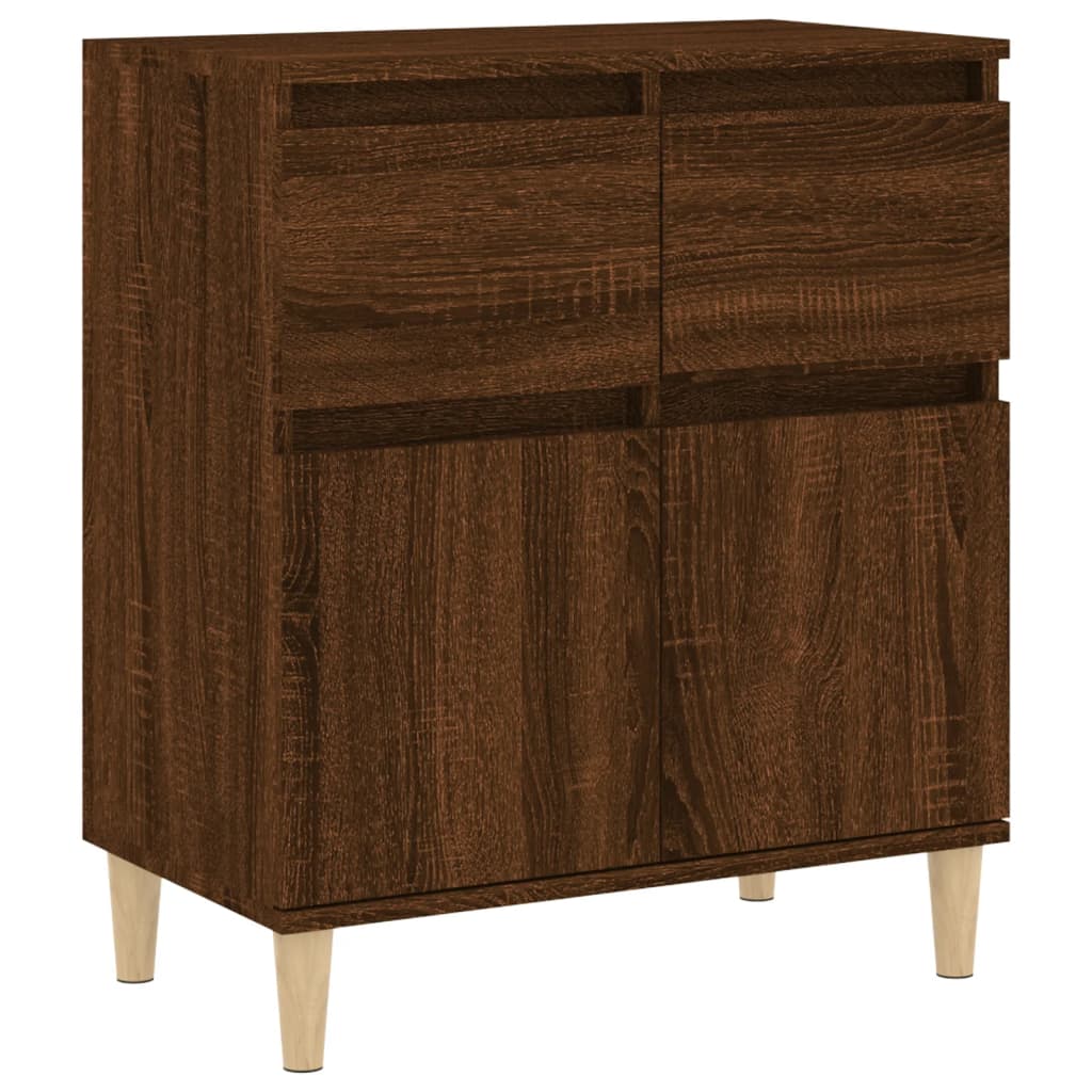 Skjenk brun eik 60x35x70 cm konstruert tre