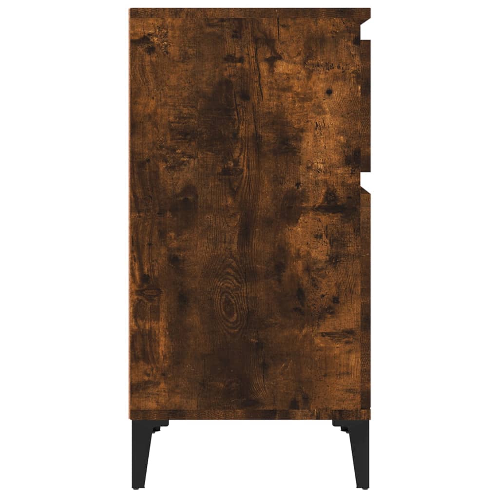 Nattbord 2 stk røkt eik 40x35x70 cm