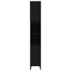 Baderomsskap svart 30x30x190 cm konstruert tre