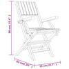 Klappstoler 2 stk 55x61x90 cm heltre teak