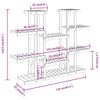 Blomsterstativ 110x25x110,5 cm heltre gran