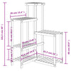 Blomsterstativ 62,5x61,5x101,5 cm heltre gran