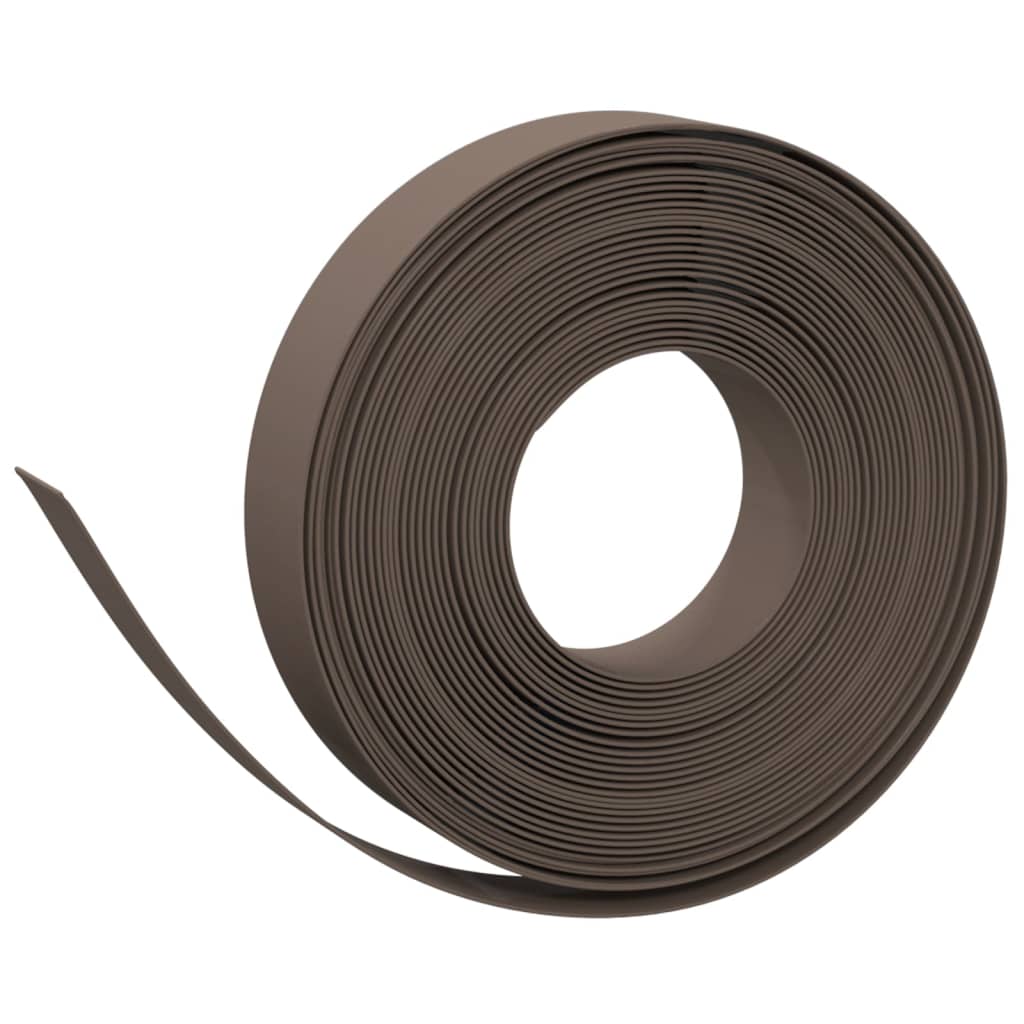 Hagekant brun 10 m 10 cm polyetylen