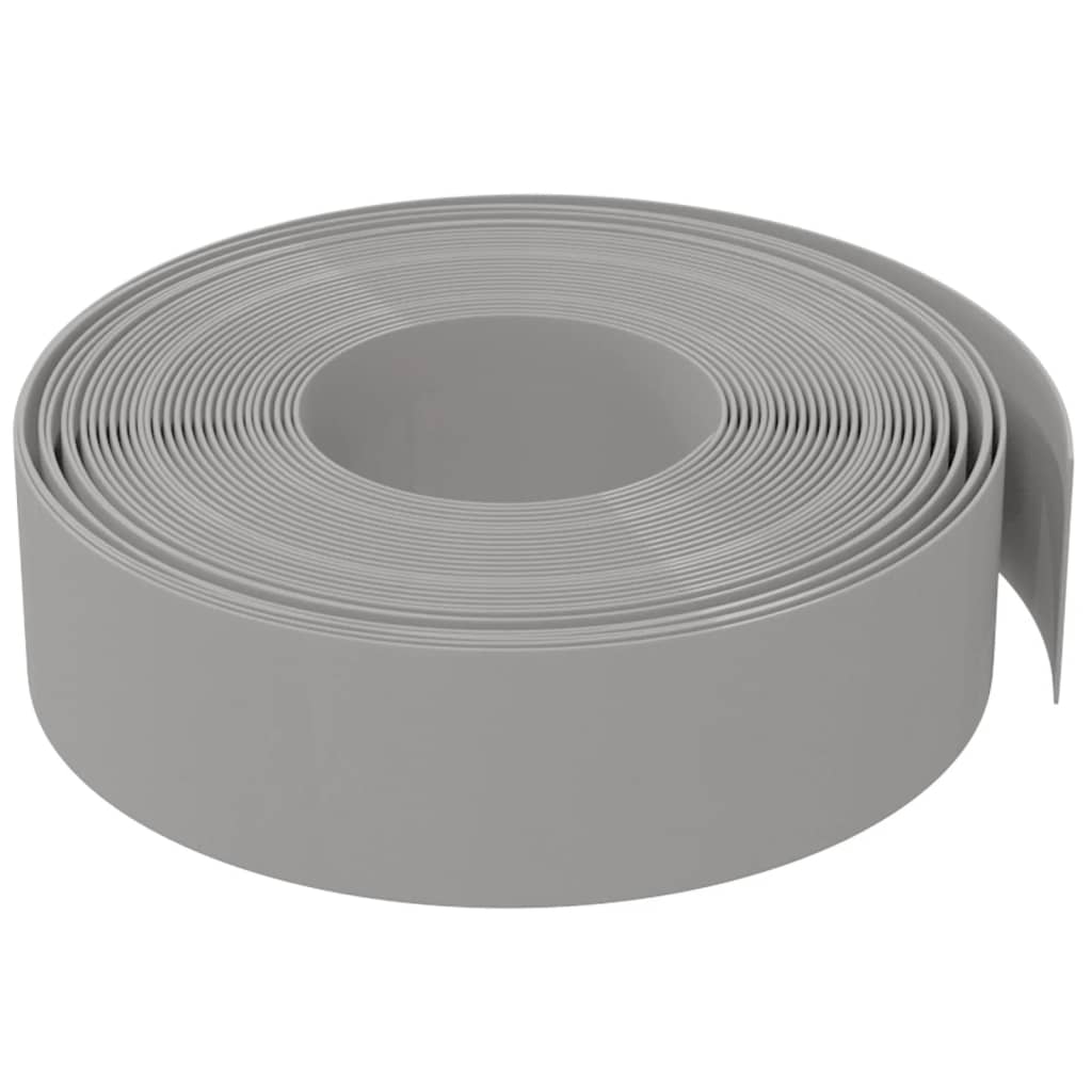 Hagekant grå 10 m 15 cm polyetylen