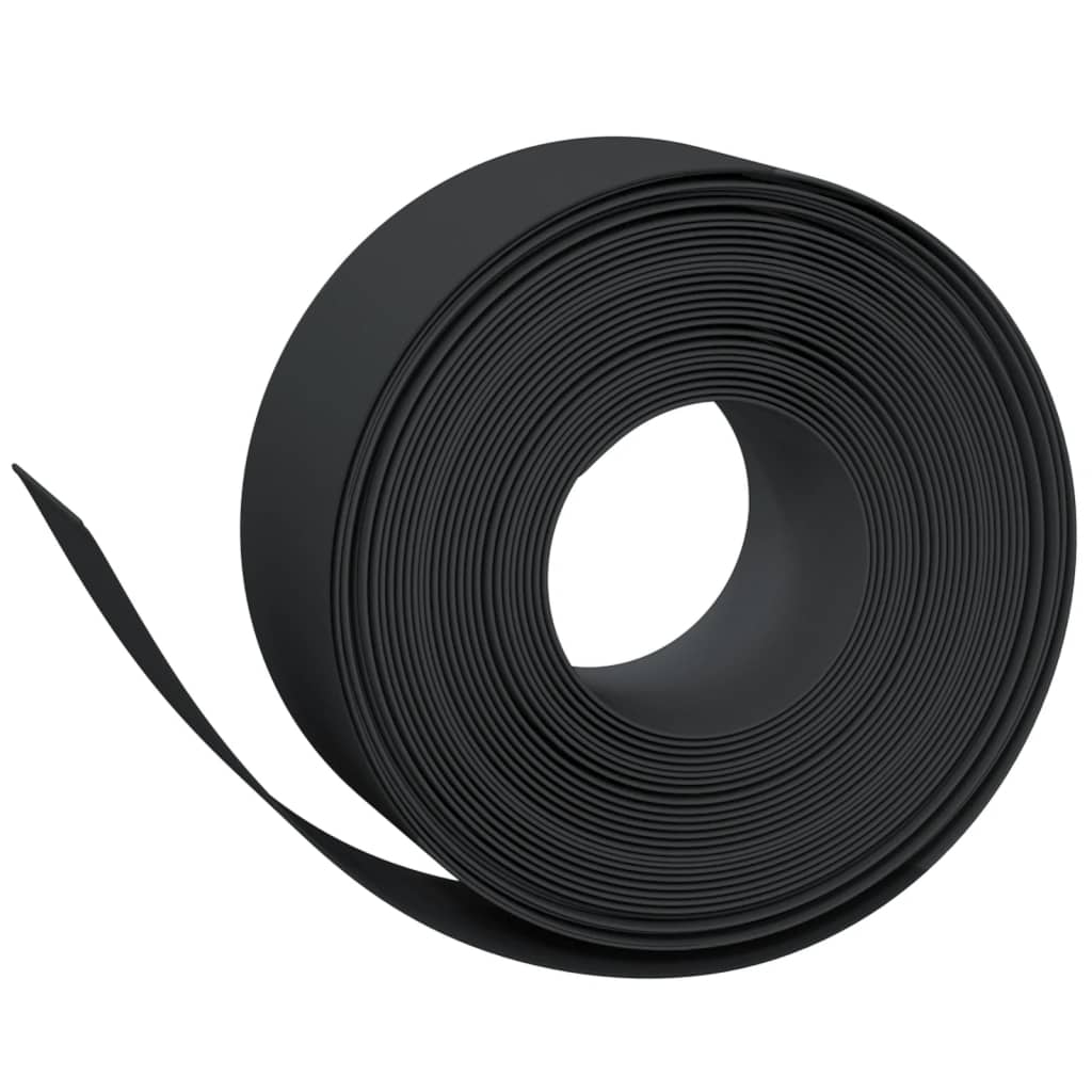 Hagekant svart 10 m 20 cm polyetylen