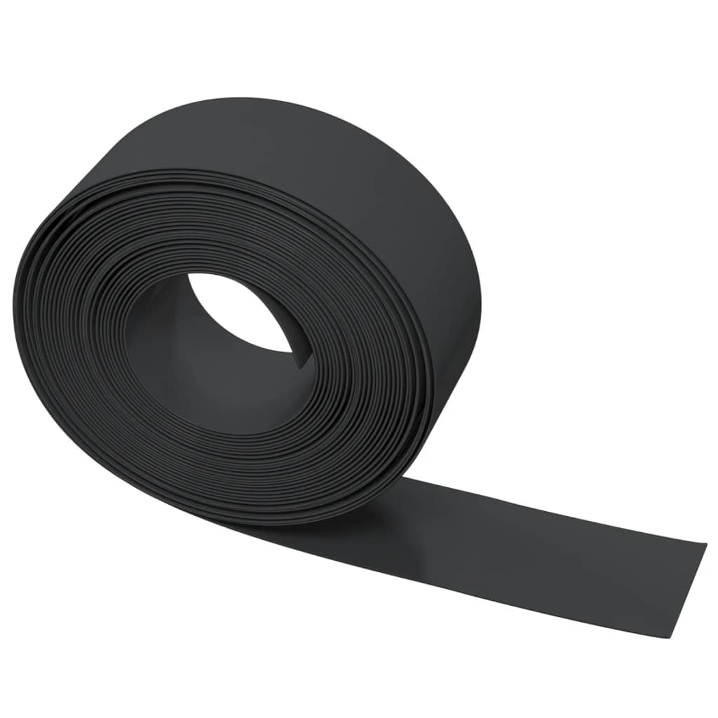 Hagekant svart 10 m 20 cm polyetylen