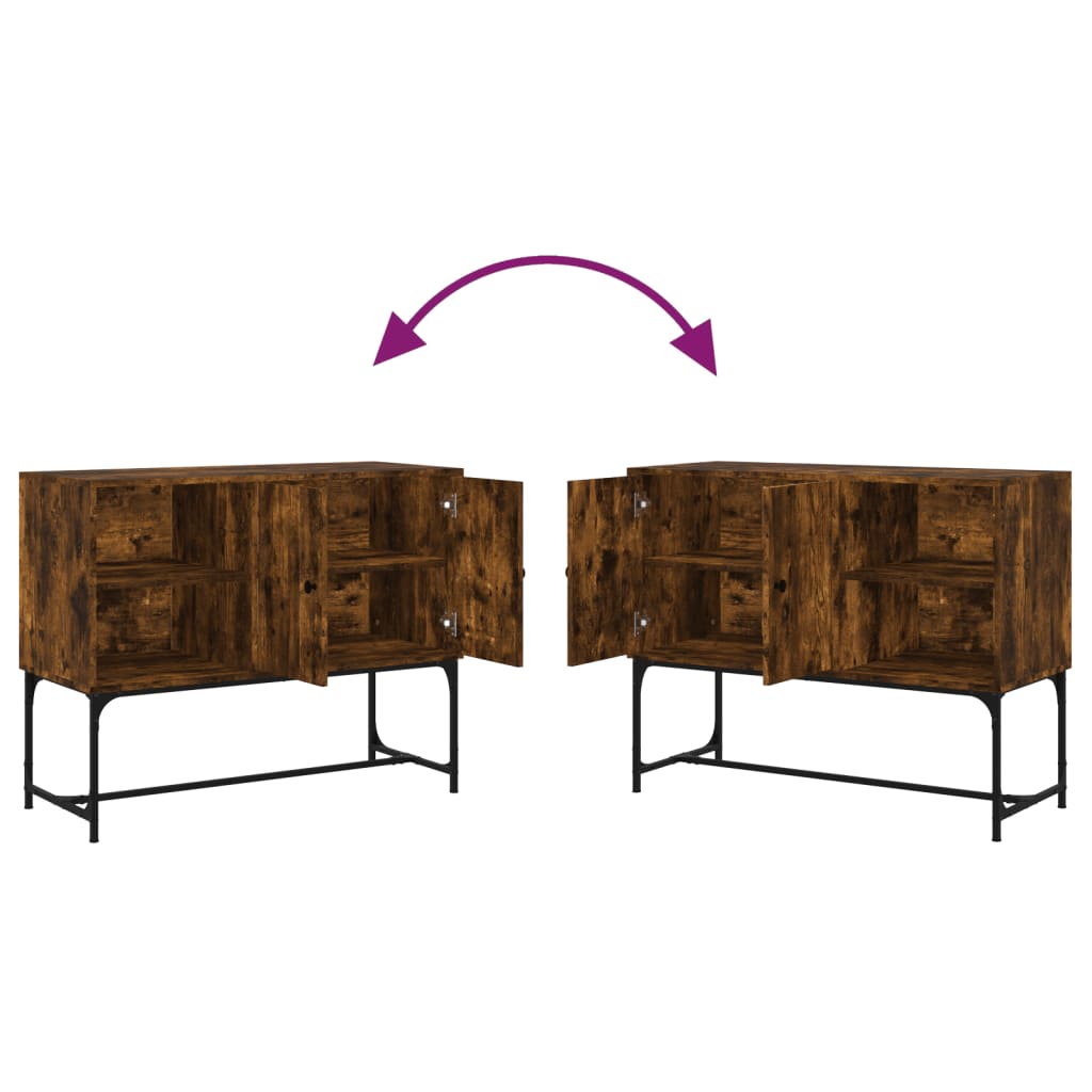 Skjenk røkt eik 100x40x79,5 cm konstruert tre