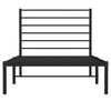 Sengeramme i metall med hodegavl svart 100x190 cm