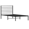 Sengeramme i metall med hodegavl svart 107x203 cm