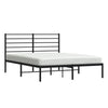 Sengeramme i metall med hodegavl svart 120x190 cm