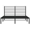 Sengeramme i metall med hodegavl svart 120x190 cm