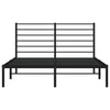 Sengeramme i metall med hodegavl svart 135x190 cm