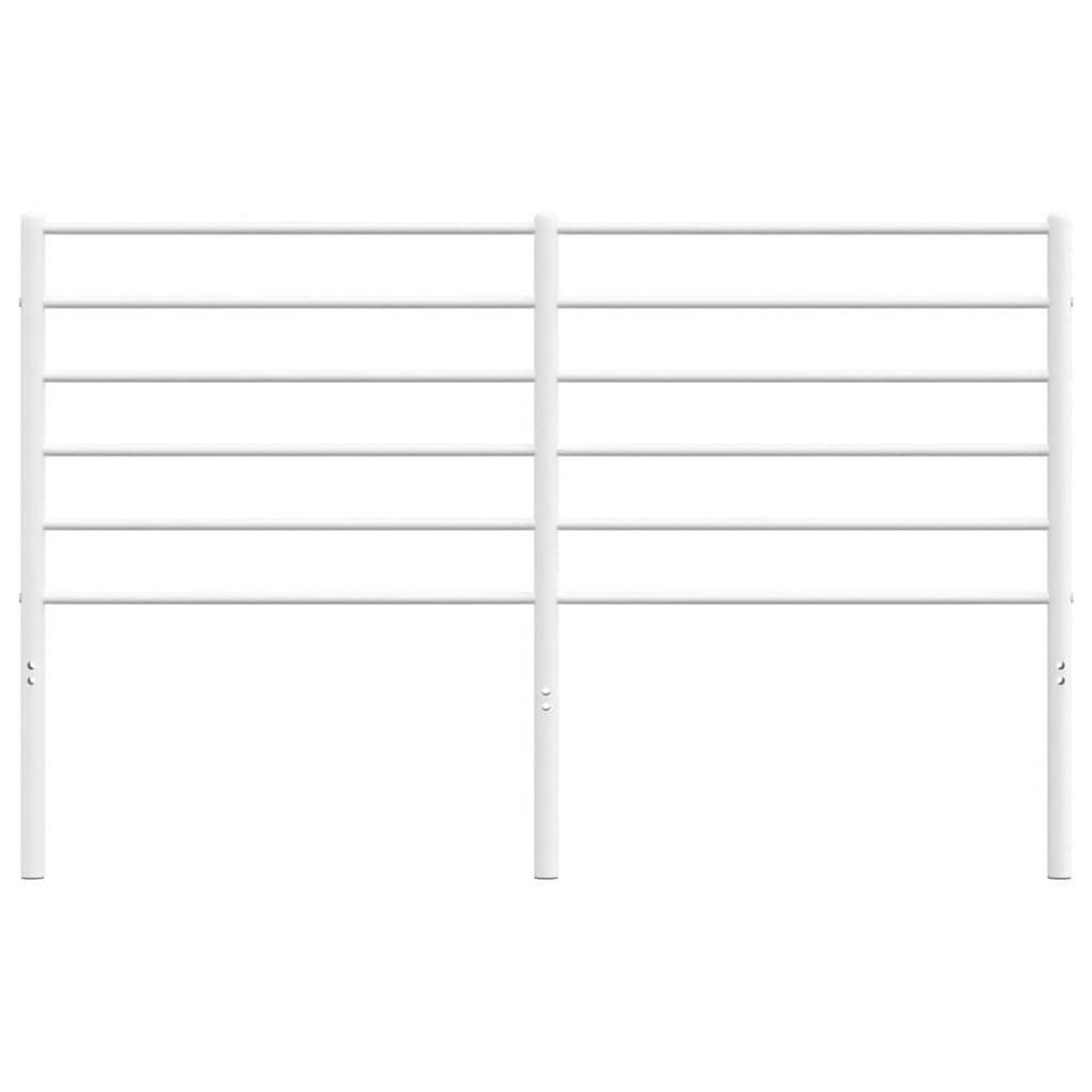 Utskiftbar sengegavl i metall hvit 120 cm