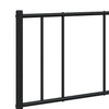 Sengeramme i metall med hodegavl svart 135x190 cm