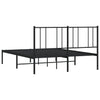Sengeramme i metall med hodegavl svart 160x200 cm