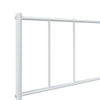 Sengeramme i metall med hodegavl hvit 90x190 cm