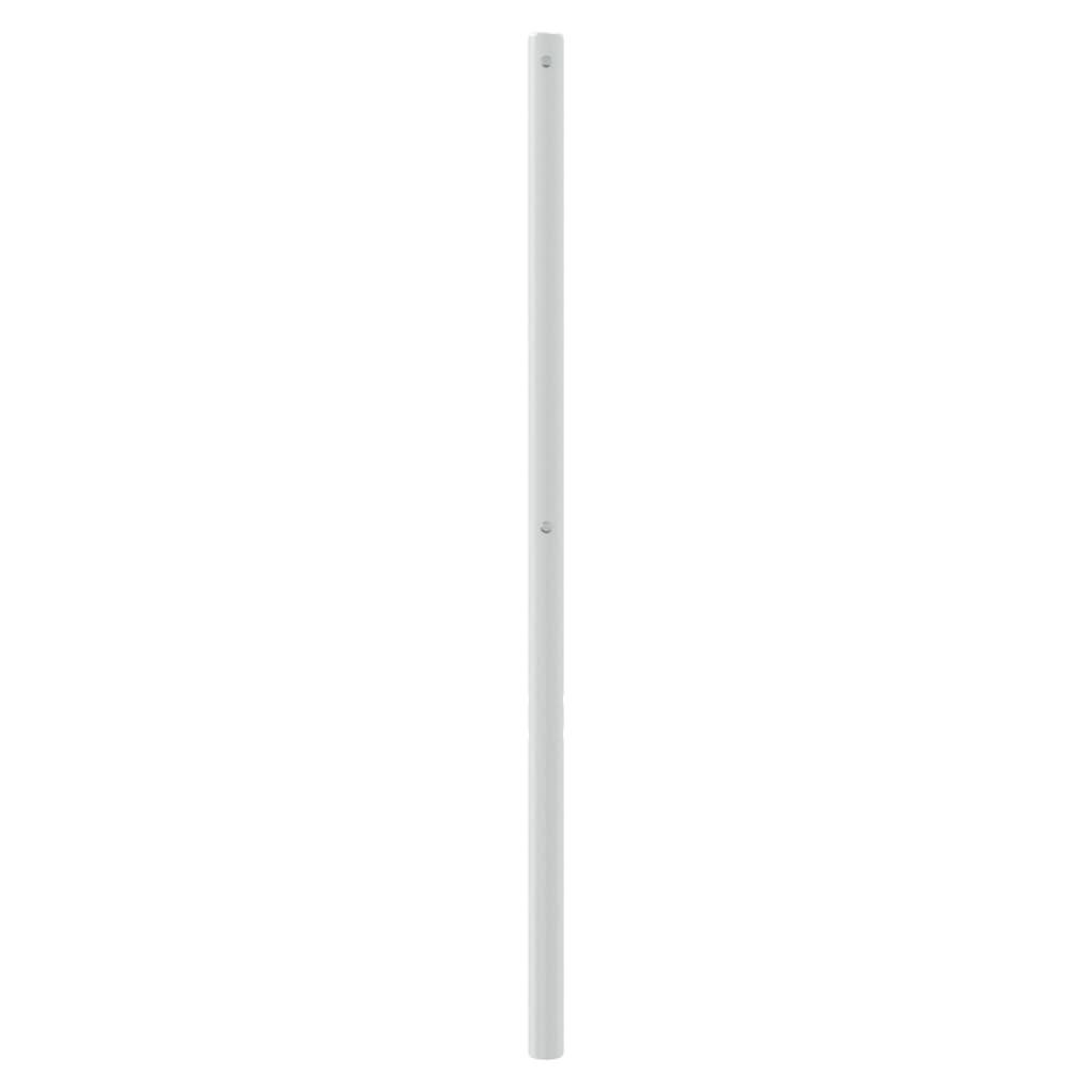Utskiftbar sengegavl i metall hvit 200 cm