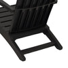 Adirondack hagestol svart polypropylen