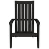 Adirondack hagestoler 2 stk svart polypropylen
