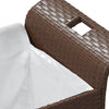 Hagebenk med pute brun 116x46x57 cm polyrotting