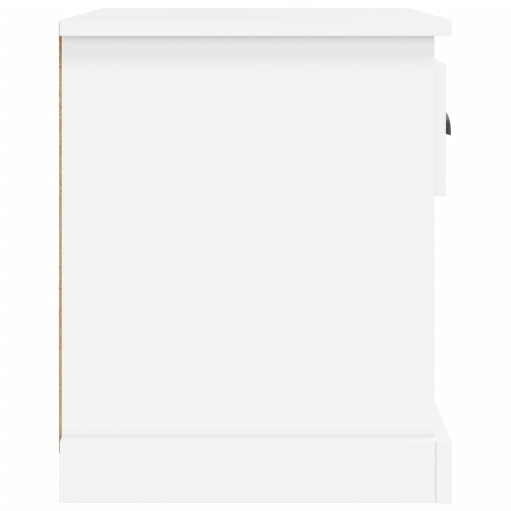 Nattbord 2 stk hvit 39x39x47,5 cm konstruert tre