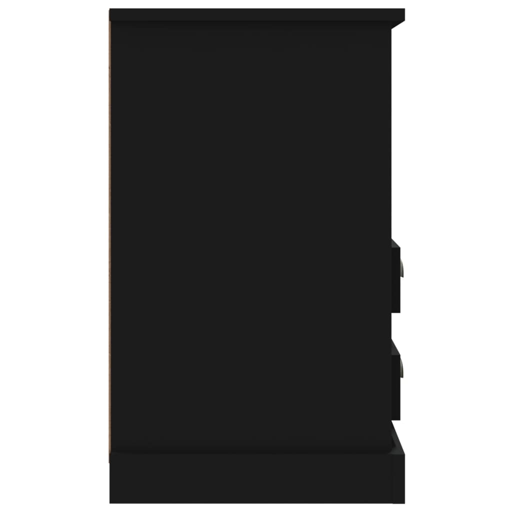 Nattbord 2 stk svart 43x36x60 cm