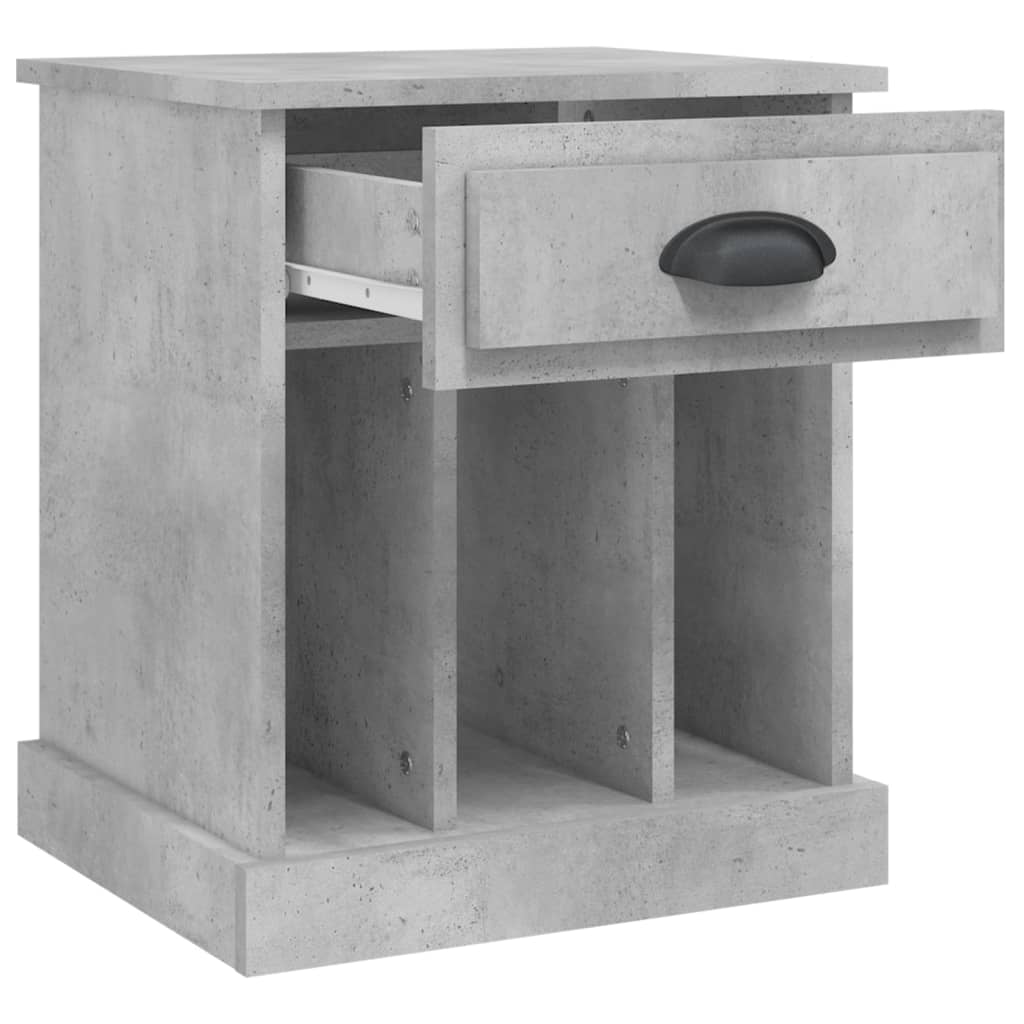 Nattbord betonggrå 43x36x50 cm