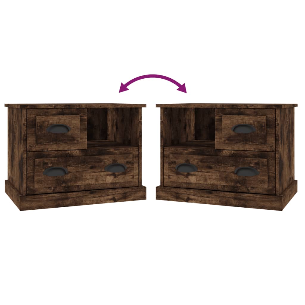 Nattbord røkt eik 60x39x45 cm