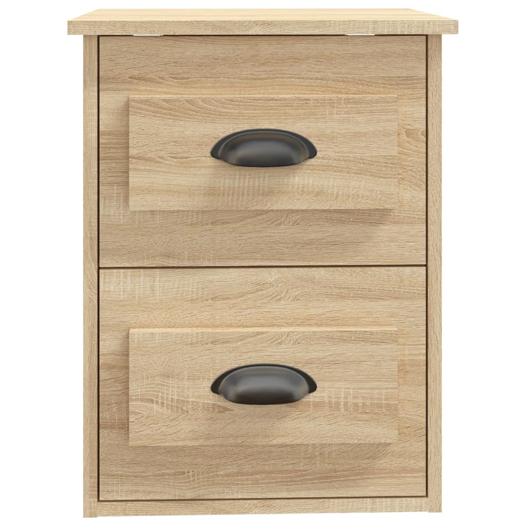 Veggmontert nattbord sonoma eik 41,5x36x53 cm