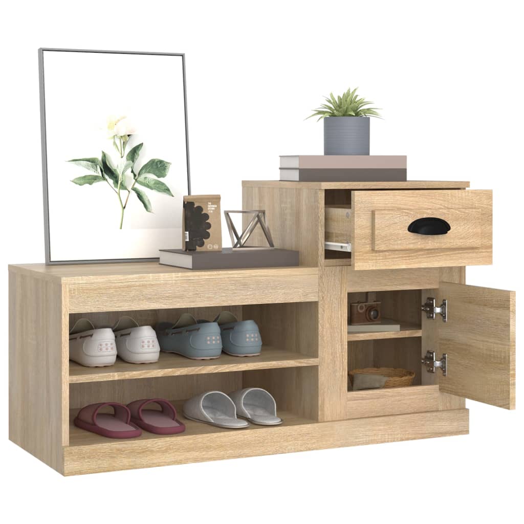 Skoskap sonoma eik 100x42x60 cm konstruert tre