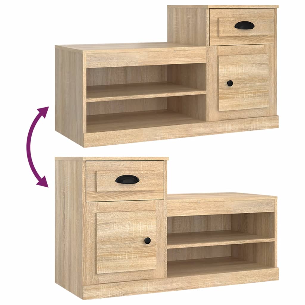 Skoskap sonoma eik 100x42x60 cm konstruert tre