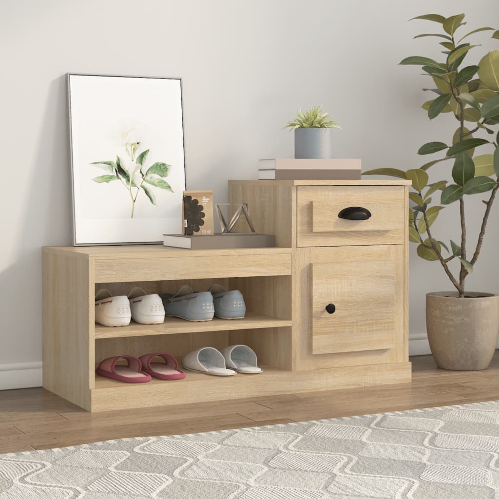 Skoskap sonoma eik 100x42x60 cm konstruert tre