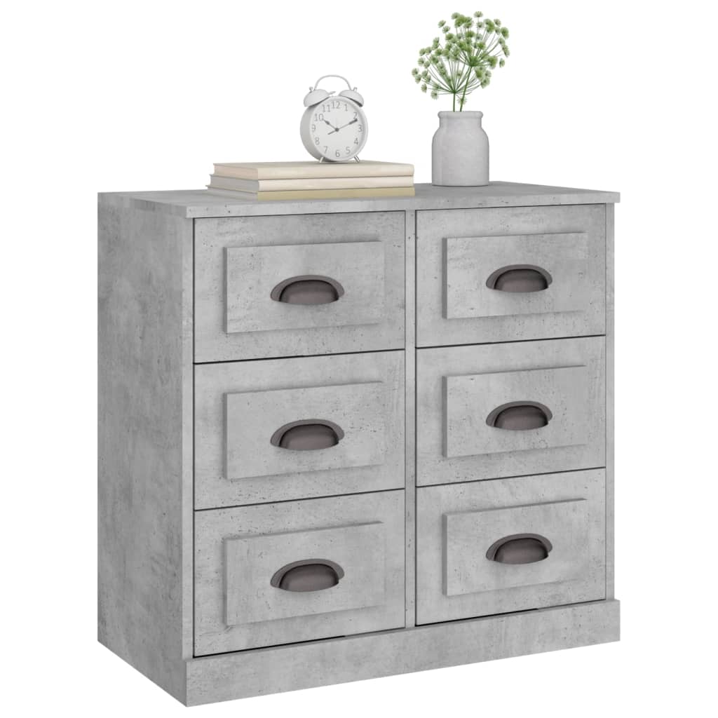 Skjenk betonggrå 70x35,5x67,5 cm konstruert tre