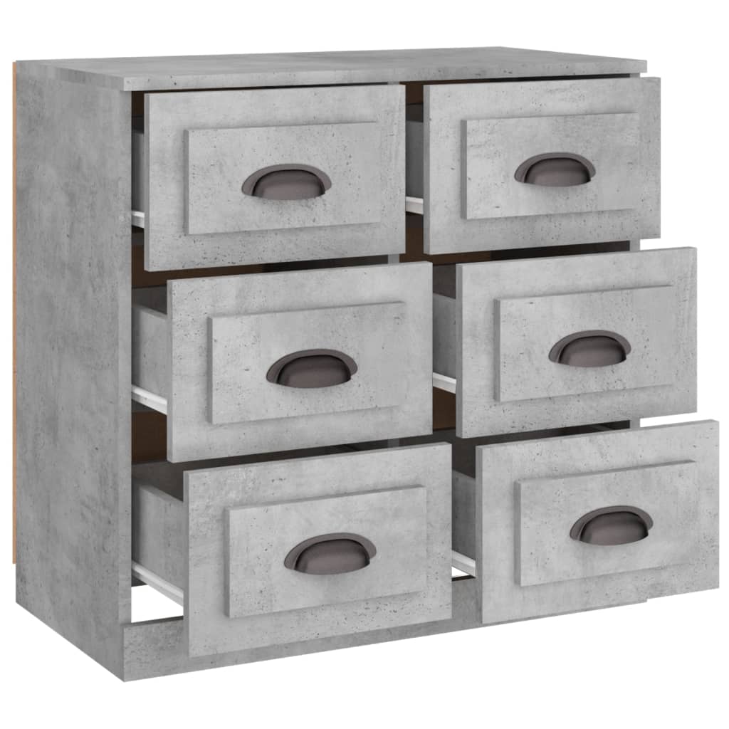 Skjenk betonggrå 70x35,5x67,5 cm konstruert tre