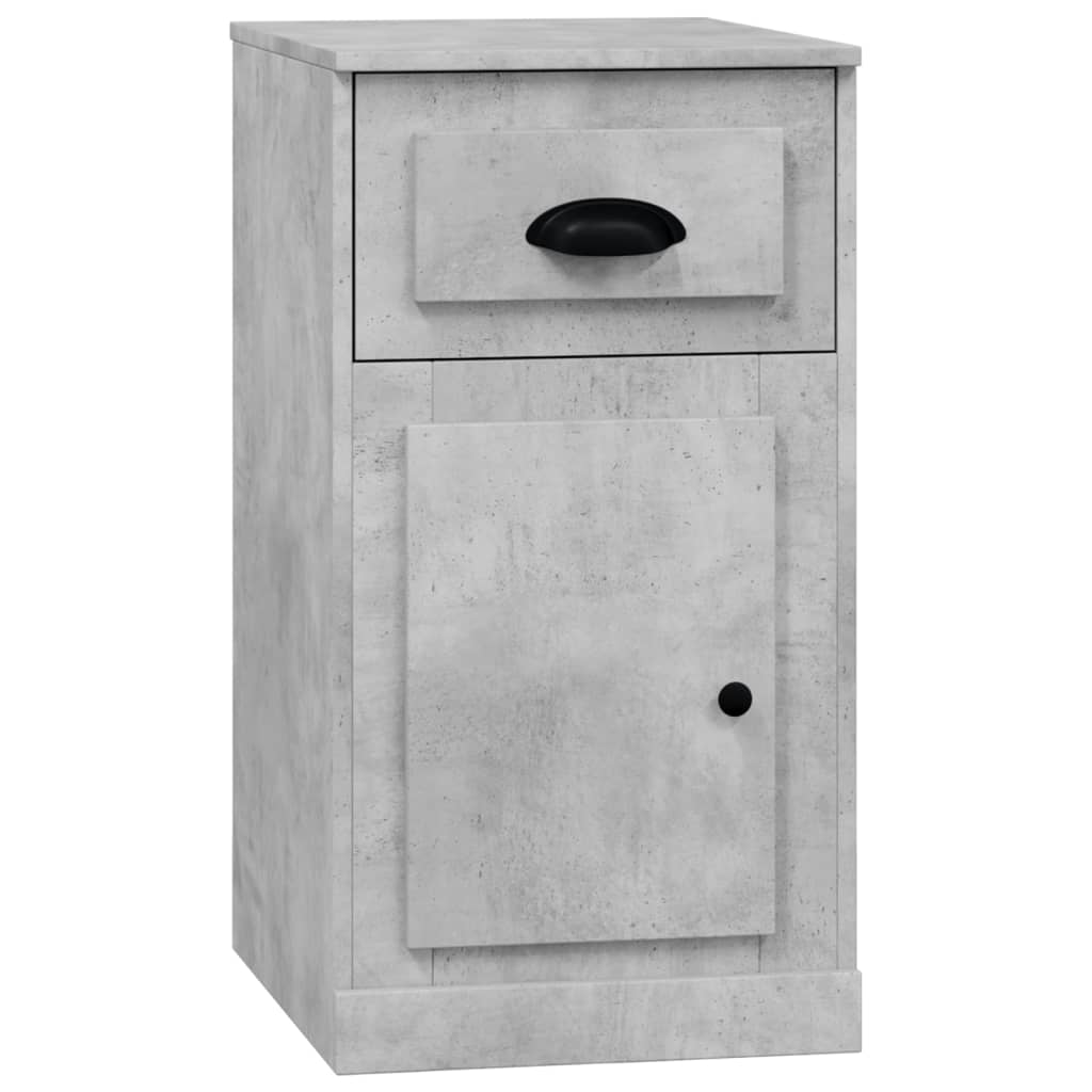 Sideskap med skuff betonggrå 40x50x75 cm konstruert tre